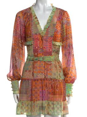 Alexis Silk Mini Dress XS